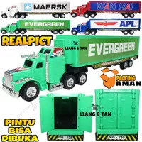 Mainan Anak Truk Ekspedisi Kurir Paket Truck Kontainer Container Murah