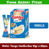 Wafer Tango Vanilla Box isi 10gr x 20pcs / Tango Wafer / Tango Vanilla