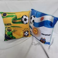 Bantal Kotak Negara Piala Dunia Football Printing Empuk Bantal Negara