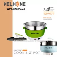 WELHOME WPL-202 Panci Elektrik Cooking Pot Electric Serbaguna 26cm