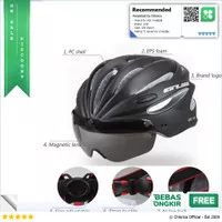GUB Helm Sepeda Cycling Visor Aero EPS Magnetic Removable Lens