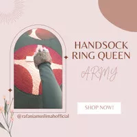 Handsock Ring Queen Renda Manset Tangan Ring Renda Besar Brukat Senada