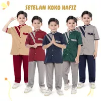 Baju Koko Anak Laki Laki Terbaru 1-12 Tahun - Set Kemeja Koko Hafiz