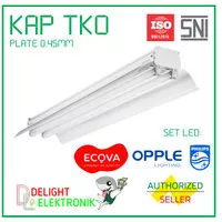 KAP LAMPU TKO 1X18 2X18 1X36 2X36 0,45mm PLATE