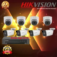 Paket CCTV 8 Kamera 2MP Hikvision Turbo HD Non HDD