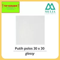 Keramik Lantai Mulia 30x30 Putih Polos Kw 1