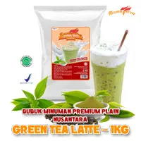 Bubuk Minuman Premium Plain Rasa Green Tea Latte 1 KG Nusantara Powder