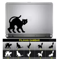 Stiker Cutting Sticker Laptop Notebook Sihouette Cat Siluet Kucing