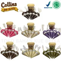 Collins Dip Glaze 200GR (REPACK) All Varian Saus Coklat Murah