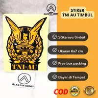 Stiker TNI AU AL FATIH ARMY Burung Timbul Merah Motor 5x7 cm