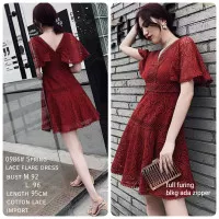 Jenny Spring Lace Flare Dress Import 0986