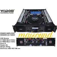 POWER AMPLIFIER WISDOM AH 10004 POWER WISDOM AH10004 ORIGINAL