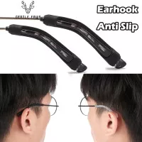 Gray Pink EarHook Kacamata penyangga Silikon Lembut Anti Slip c