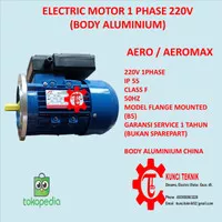 0.5 HP 0,37 KW 1 Phase 4 Pole Elektro Motor/dinamo/Motor Induksi B5