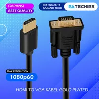 Kabel HDMI TO VGA 3 Meter Converter Adapter Gold Plated High Quality