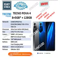 TECNO POVA 4 8+5GB* + 128GB - NFC - Garansi Resmi