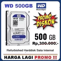 New!! Harddisk Hdd Hardisk Wd 500Gb Sata 3.5" Internal .