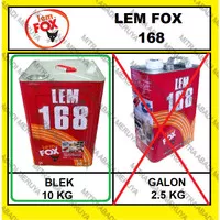 Lem Kuning FOX 168 Blek 10 kg Lem HPL Lem 168 Lem Triplek