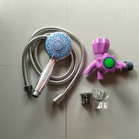 shower mandi/hand shower komplit kran cabang/murah