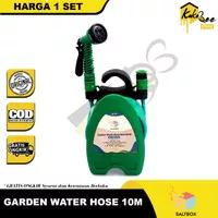 Selang air gulung taman set 10 meter garden water hose reel semprotan