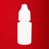 Botol plastik HDPE + tutup, 15ml Cendo Tetes Mata, Putih Doff