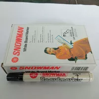 spidol whiteboard snowman hitam 1 pack