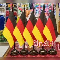 bendera meja dan tiang kayu negara jerman