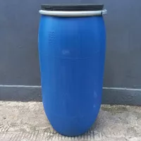 Drum plastik 150 liter pakai klem / drum fermentasi