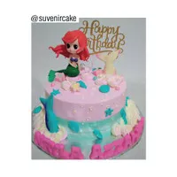 Kue Ulang Tahun Mermaid/kue ultah mermaid/Cake Mermaid/Princess Ariel