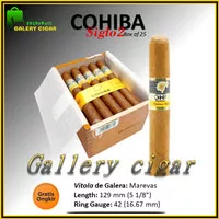 cigar cohiba siglo ii / cerutu siglo 2 original cuban box kayu 25