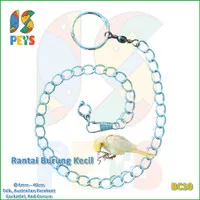 Rantai Burung Falk Cockatiel 6mm Ikat Kaki Ring Besi Training BC10