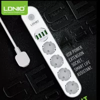 POWER SOCKET POWER STRIP 4 With 4USB Charger Original Ldnio Se4432