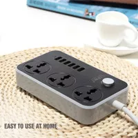 POWER SOCKET LDNIO SC3604 Auto MAX 3.4A POWER STRIP 3 + 6USB Charger