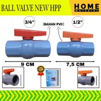 Balvalve PVC HPP body besar 3/4 / Stop Kran Pipa / Sambungan Pipa