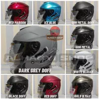 Helm G2 Optimax Solid | Helm G2 Half Face | Double Visor