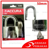 ACCURA GEMBOK BESI 50 MM SHORT PADLOCK KUNCI PAGAR RUMAH LEHER PENDEK