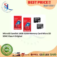 MicroSD Sandisk 32GB Memory Card Micro SD SDHC Class 4 Original