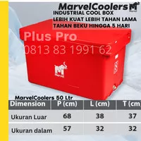 Cooler Box 50 L / Marvel Cool es batu kristal mancing marina coolbox