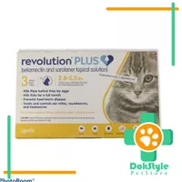 Obat kutu kucing revolution plus kitten 1-2,5kg original tube