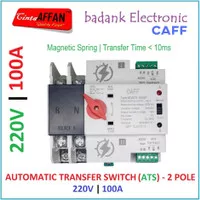 ATS AC 100A 220V 2P Automatic Transfer Switch Solar Cell Panel Surya