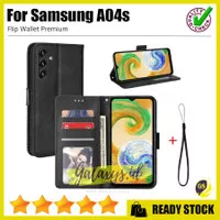 SAMSUNG A04S A04 S 2022 LEATHER FLIP WALLET COVER KULIT CASE CASING