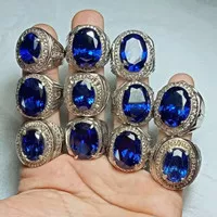 cincin blue safire ring titanium super ukiran bali