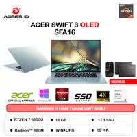 ACER SWIFT 3 OLED SFA16 41 R7AV AMD RYZEN 7 6800U 16GB 1TB SSD