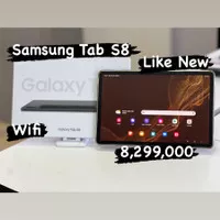 SAMSUNG TAB S8 8/128GB WIFI ONLY LIKE NEW PLASTIKAN