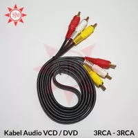 Kabel Video Audio 1,5 Meter 3 RCA to 3 RCA / Kabel DVD VCD