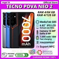 TECNO POVA NEO 2 NFC 4/128 GB GARANSI RESMI, TECNO POVA NEO 2 4/64 NFC
