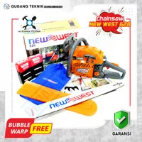 Mesin Gergaji Kayu New West 628 - Chainsaw New West 628 24inch Laser