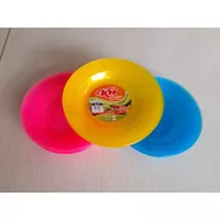 Piring Plastik Kecil 1 lusin / Piring Lepek Tatakan KH Crystal no 6