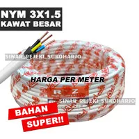 Kabel NYM 3X1.5 Kabel Listrik NYM Super Kawat 3X1,5 3 X 1.5 Meteran