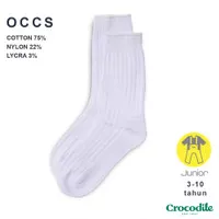 Crocodile SOCK OCCS White - Kaos Kaki Anak usia 3-10 tahun Kids Socks